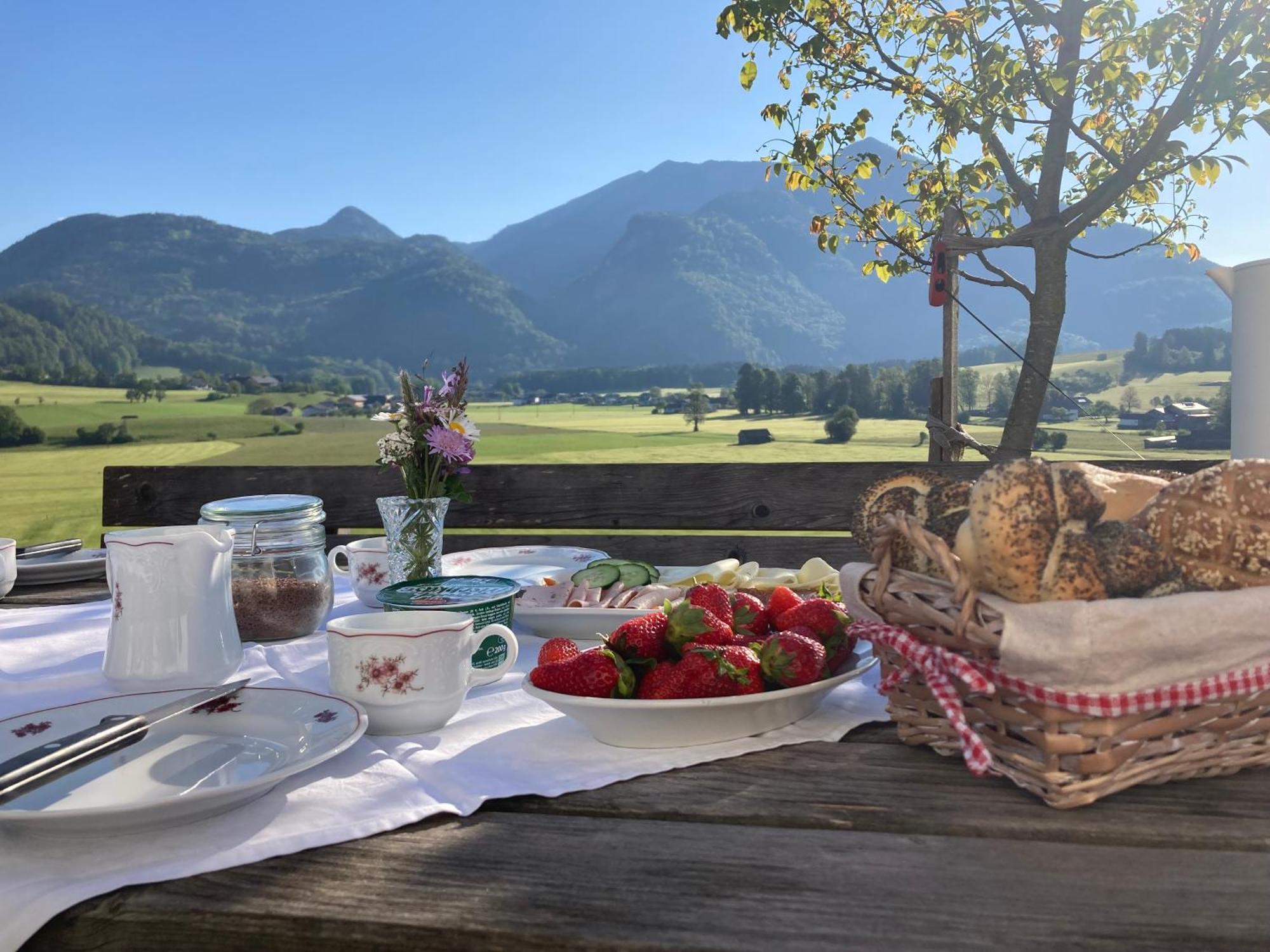 Weinbachbauer - Urlaub Am Bauernhof Villa Sankt Wolfgang im Salzkammergut Ngoại thất bức ảnh